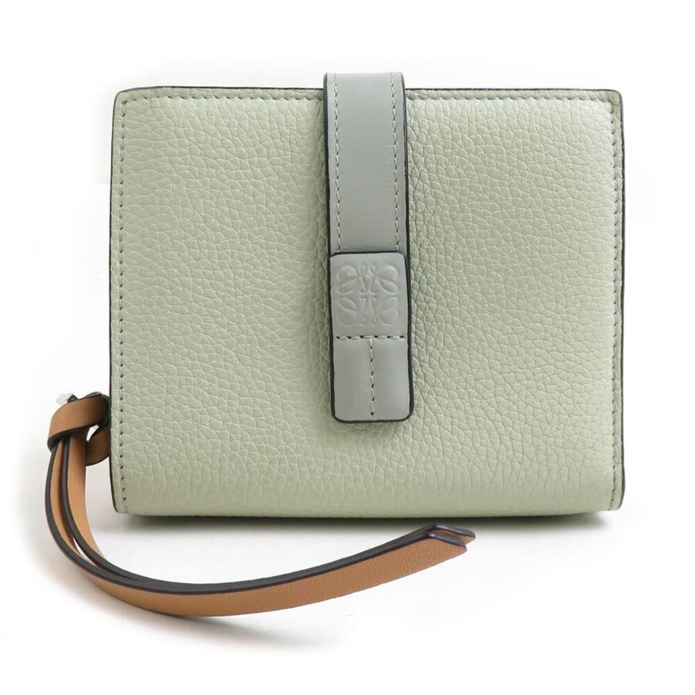 Loewe Bi fold Wallet Leather Green